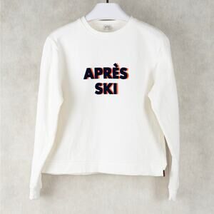 KULE Women Raleigh Apres Ski Sweatshirt Cream Size XS (Pre-owned/Defect)